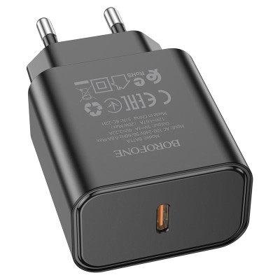 Зарядное устройство Borofone BA71A Power Type-C PD20W Black (00000066701_2) Зарядное устройство Borofone BA71A Power Type-C PD20W Black (00000066701_2)