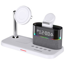 Беспроводная зарядная станция No Brand C09 4-в-1 18W QC/PD White (00000069065_2)