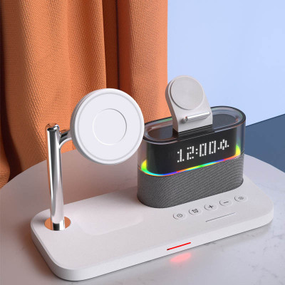 Беспроводная зарядная станция No Brand C09 4-в-1 18W QC/PD White (00000069065_2) Беспроводная зарядная станция No Brand C09 4-в-1 18W QC/PD White (00000069065_2)