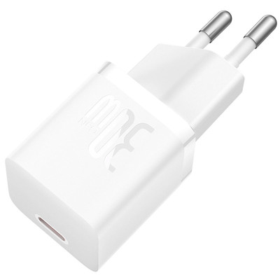 Зарядний пристрій BASEUS P10110902 GaN5 30W 1Type-C Type-C to Type-C 1 м Moon White (00000076503_4) Зарядний пристрій BASEUS P10110902 GaN5 30W 1Type-C Type-C to Type-C 1 м Moon White (00000076503_4)
