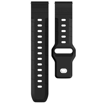 Ремінець Defense 20mm Smart Watch Samsung Galaxy Watch/Amazfit/Huawei Black (00000077069_1) Ремінець Defense 20mm Smart Watch Samsung Galaxy Watch/Amazfit/Huawei Black (00000077069_1)