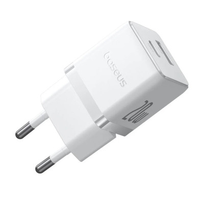 Зарядний пристрій BASEUS P10111608 Palm Fast Charger 20W 1USB-A/1Type-C Moon White (00000078028_2) Зарядний пристрій BASEUS P10111608 Palm Fast Charger 20W 1USB-A/1Type-C Moon White (00000078028_2)