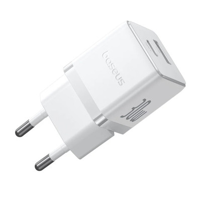 Зарядний пристрій BASEUS P1011160A Palm Fast Charger 30W 1USB-A/1Type-C Moon White (00000078029_2) Зарядний пристрій BASEUS P1011160A Palm Fast Charger 30W 1USB-A/1Type-C Moon White (00000078029_2)