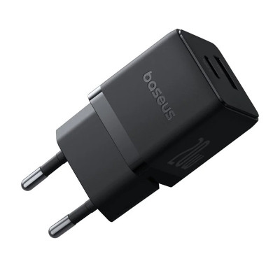Зарядний пристрій BASEUS P10111608 Palm Fast Charger 20W 1USB-A/1Type-C Cluster Black (00000078028_1) Зарядний пристрій BASEUS P10111608 Palm Fast Charger 20W 1USB-A/1Type-C Cluster Black (00000078028_1)
