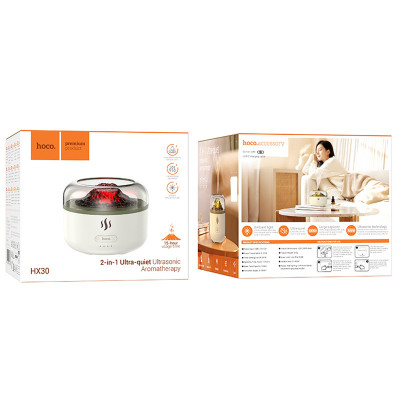 Ультразвуковой увлажнитель Hoco HX30 Ultrasonic aromatherapy с ароматерапией 160 мл Белый (00000078746_1) Ультразвуковой увлажнитель Hoco HX30 Ultrasonic aromatherapy с ароматерапией 160 мл Белый (00000078746_1)