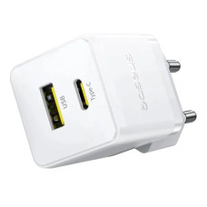 Зарядное устройство BASEUS P10111608 Palm Fast Charger 20W 1USB-A/1Type-C Moon White (00000082260_2)
