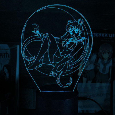 Светильник-ночник Bioworld Sailor Moon USB Разноцветный (28052) Светильник-ночник Bioworld Sailor Moon USB Разноцветный (28052)