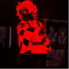 Светильник-ночник Bioworld Танджиро Камадо Demon Slayer USB Разноцветный (28048)
