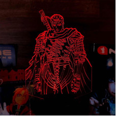 Світильник-нічник Bioworld Гатс Berserk Чорний мечник USB Різнокольоровий (28011)