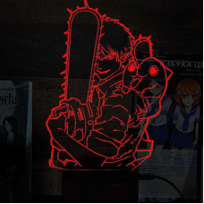 Світильник-нічник Bioworld Chainsaw Man USB Різнокольоровий (28009)