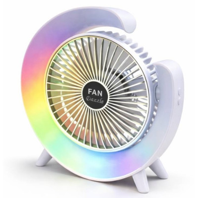 Настольный вентилятор FAN Colorful Desktop USB 5 Вт Белый (M1008)