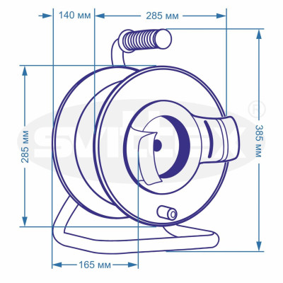 Подовжувач на котушці Svittex 2х2,5 мм² 4100Вт 40 м Помаранчевий (SV-2200) Подовжувач на котушці Svittex 2х2,5 мм² 4100Вт 40 м Помаранчевий (SV-2200)