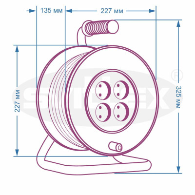 Подовжувач на котушці Svittex 3х1,5 мм² 3680Вт 30 м Помаранчевий (SV-0310-O) Подовжувач на котушці Svittex 3х1,5 мм² 3680Вт 30 м Помаранчевий (SV-0310-O)