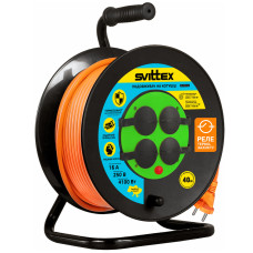 Удлинитель на катушке Svittex 2х2,5 мм² 4100Вт 40 м Оранжевый (SV-020-O-IP44)
