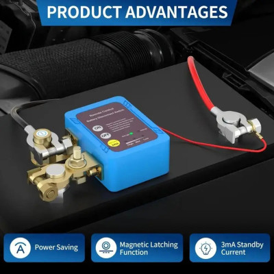 Дистанционный выключатель массы с пультом ДУ Digital 12V/24V 240A LED (RCS+VD)