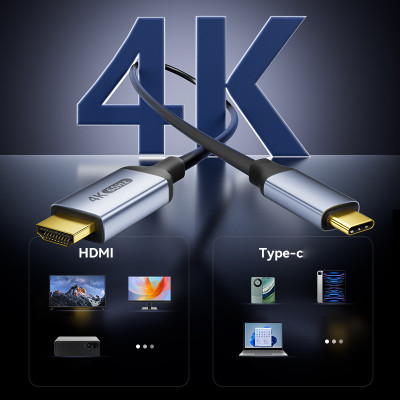 Кабель-перехідник Digital ZX167 USB Type-C - HDMI 4K 60Hz 2 м Чорний (HDMIC4K-2m) Кабель-перехідник Digital ZX167 USB Type-C - HDMI 4K 60Hz 2 м Чорний (HDMIC4K-2m)