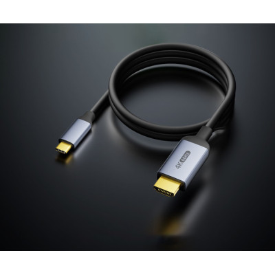 Кабель-перехідник Digital ZX167 USB Type-C - HDMI 4K 60Hz 2 м Чорний (HDMIC4K-2m) Кабель-перехідник Digital ZX167 USB Type-C - HDMI 4K 60Hz 2 м Чорний (HDMIC4K-2m)
