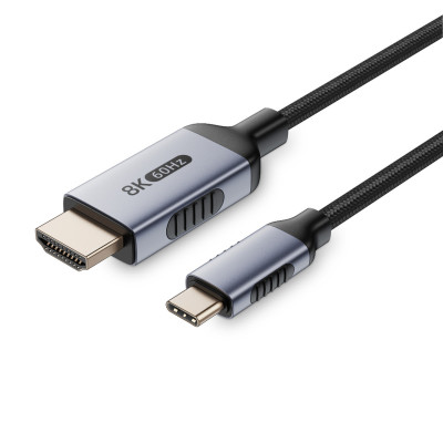Кабель-переходник Digital ZX145 USB Type-C - HDMI 8K 60Hz 2 м Черный (HDMIC8K-2m)