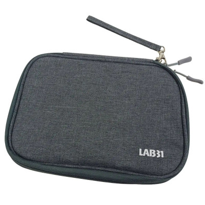 Чехол для кабелей и зарядных устройств LAB31 24х18х2.5 см Темно-серый (8718964194506)