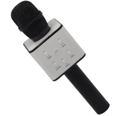 Беспроводной караоке-микрофон No Brand Q7 Bluetooth Черный (2104619428) Беспроводной караоке-микрофон No Brand Q7 Bluetooth Черный (2104619428)