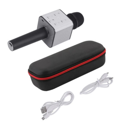 Беспроводной караоке-микрофон No Brand Q7 Bluetooth Черный (2104619428) Беспроводной караоке-микрофон No Brand Q7 Bluetooth Черный (2104619428)