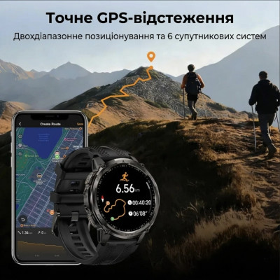 Смарт-часы тактические Kospet Tank T4C Black (KTT0004CB) Смарт-часы тактические Kospet Tank T4C Black (KTT0004CB)