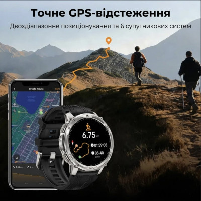 Смарт-часы тактические Kospet Tank T4C Metal Silver (KTT0004СMS) Смарт-часы тактические Kospet Tank T4C Metal Silver (KTT0004СMS)