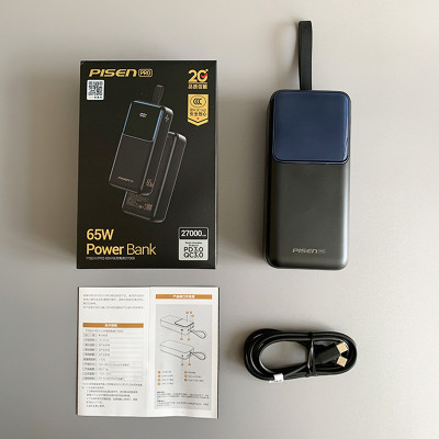 Повербанк Pisen Quick TP-D126 27000 mAh 65W Черный (13968-93899)