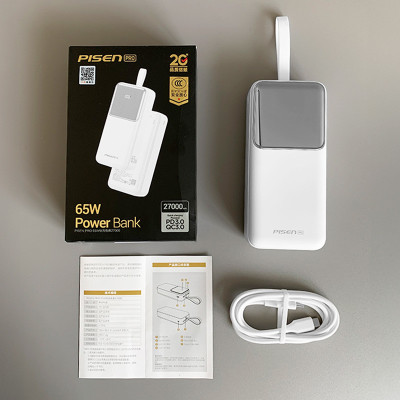 Повербанк Pisen Quick TP-D126 27000 mAh 65W White (13968-93900)