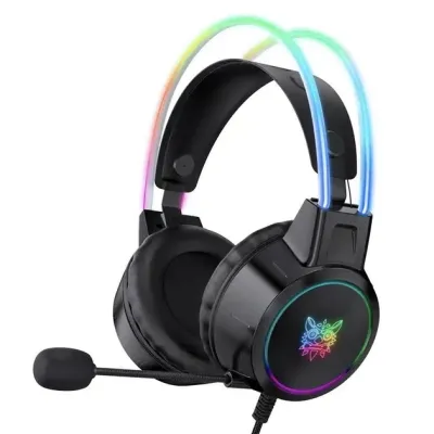 Игровые наушники проводные Onikuma X15 PRO RGB Black (19113-hbr)