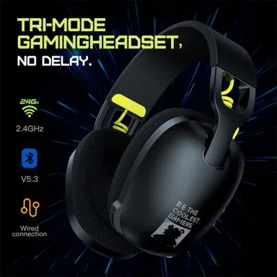 Беспроводные игровые наушники Onikuma B2 Bluetooth Black (19114-hbr) Беспроводные игровые наушники Onikuma B2 Bluetooth Black (19114-hbr)
