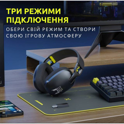Беспроводные игровые наушники Onikuma B2 Bluetooth Black (19114-hbr) Беспроводные игровые наушники Onikuma B2 Bluetooth Black (19114-hbr)