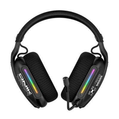 Беспроводные игровые наушники Onikuma GT808 Bluetooth RGB Black (19118-hbr) Беспроводные игровые наушники Onikuma GT808 Bluetooth RGB Black (19118-hbr)