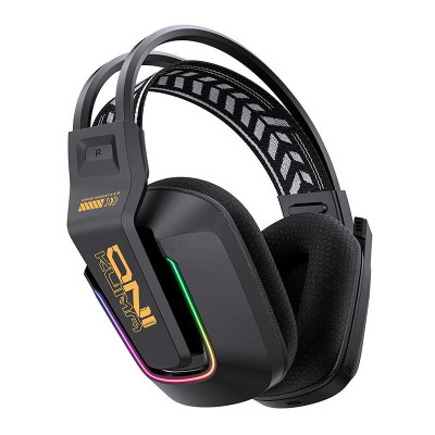 Беспроводные игровые наушники Onikuma GT828 Bluetooth RGB Black (19119-hbr)