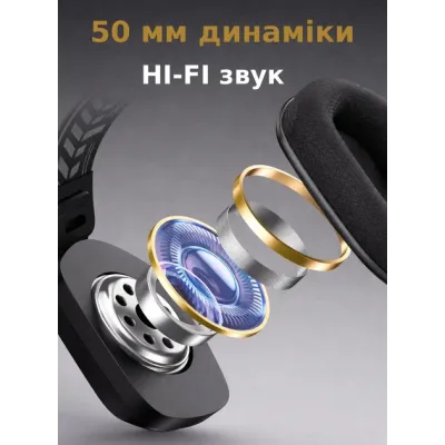 Беспроводные игровые наушники Onikuma GT828 Bluetooth RGB Black (19119-hbr) Беспроводные игровые наушники Onikuma GT828 Bluetooth RGB Black (19119-hbr)