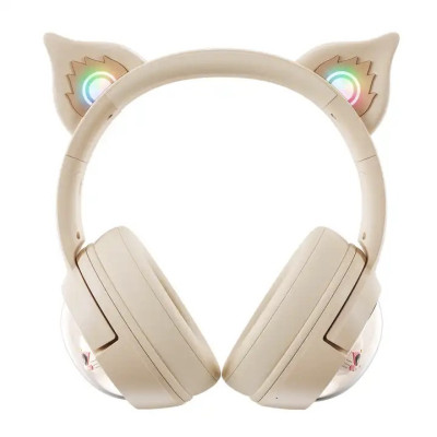 Беспроводные игровые наушники Onikuma B5 Bluetooth RGB Beige (19239-hbr) Беспроводные игровые наушники Onikuma B5 Bluetooth RGB Beige (19239-hbr)