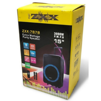 Портативная Bluetooth колонка No Brand ZXX-7878/8161 72x42x35 см 600 Вт Черный (2104619429) Портативная Bluetooth колонка No Brand ZXX-7878/8161 72x42x35 см 600 Вт Черный (2104619429)