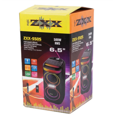 Портативна Bluetooth колонка No Brand ZXX-5505 61.5x29x27 см 80 Вт Чорний (2104619431) Портативна Bluetooth колонка No Brand ZXX-5505 61.5x29x27 см 80 Вт Чорний (2104619431)