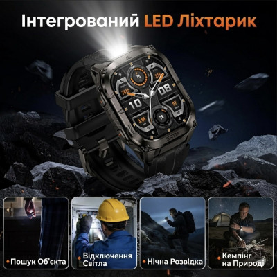 Смарт-годинник тактичний Kospet Tank M4C Black (KTM0004CB) Смарт-годинник тактичний Kospet Tank M4C Black (KTM0004CB)