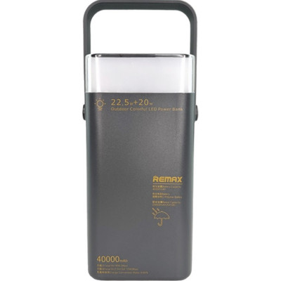 Повербанк Remax RPP-596 Power Bank 40000mAh PD20W+QC22.5W Черный (2104619443) Повербанк Remax RPP-596 Power Bank 40000mAh PD20W+QC22.5W Черный (2104619443)