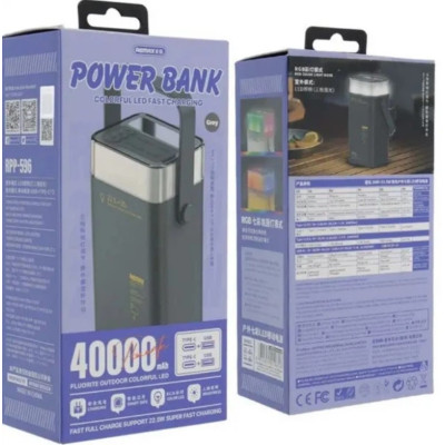 Повербанк Remax RPP-596 Power Bank 40000mAh PD20W+QC22.5W Черный (2104619443) Повербанк Remax RPP-596 Power Bank 40000mAh PD20W+QC22.5W Черный (2104619443)