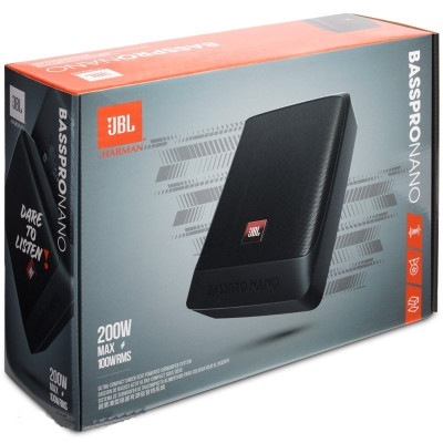 Активний автосабвуфер JBL BassPro Nano 200W (11588) Активний автосабвуфер JBL BassPro Nano 200W (11588)
