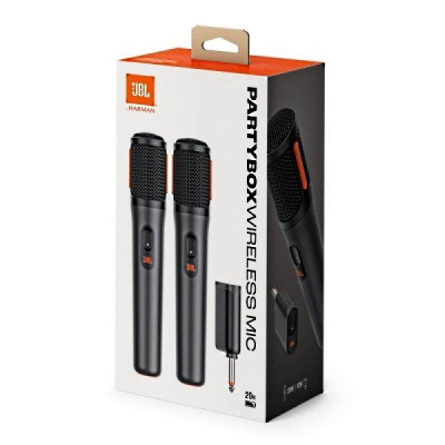 Мікрофон бездротовий JBL PartyBox Wireless Mic 2 шт Чорний (JBLPBWIRELESSMIC) Мікрофон бездротовий JBL PartyBox Wireless Mic 2 шт Чорний (JBLPBWIRELESSMIC)