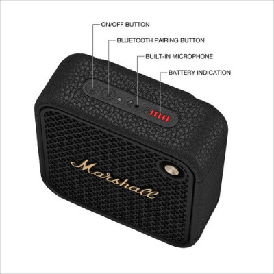 Колонка Marshall Willen II Black and brass 10W (1006714) Колонка Marshall Willen II Black and brass 10W (1006714)