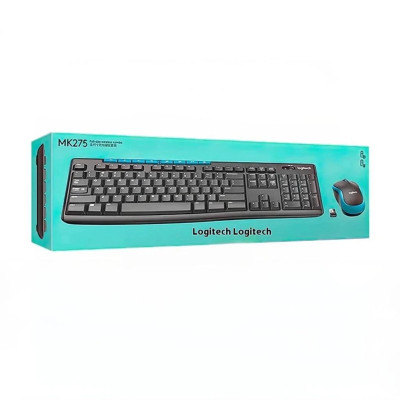 Беспроводной комплект мышь + клавиатура Logitech Wireless Combo MK275 Черный (920-008535) (002291) Беспроводной комплект мышь + клавиатура Logitech Wireless Combo MK275 Черный (920-008535) (002291)