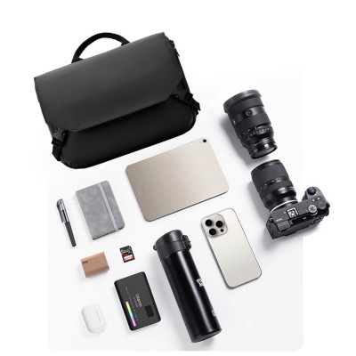 Сумка для фототехники No Brand Canon/Nikon/Sony 25x19x12 см Черный (IBF090B)