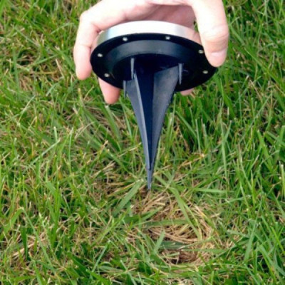 Вуличний світильник Solar Disk Lights 5050 4шт Сірий (hub_15f2sq 3219)