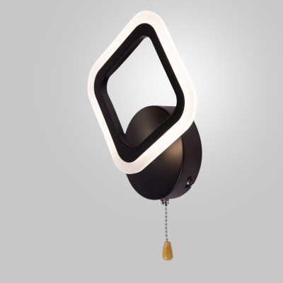 Світильник світлодіодний настінний Sunlight 190x200 мм Чорний (6325/1SW BLK) Світильник світлодіодний настінний Sunlight 190x200 мм Чорний (6325/1SW BLK)