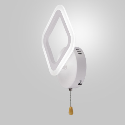 Світильник світлодіодний настінний Sunlight 190x200 мм Білий (6325/1SW WHT) Світильник світлодіодний настінний Sunlight 190x200 мм Білий (6325/1SW WHT)