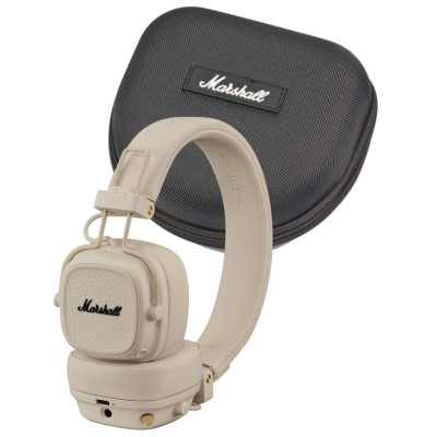 Комплект наушники с кейсом Marshall Major V Cream (1006833)